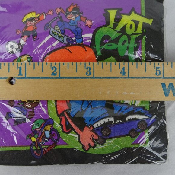 Y2K 2000 2 Pack of Hot Foot Skaters Party Beverage Napkins 16 Count - Picture 5 of 5